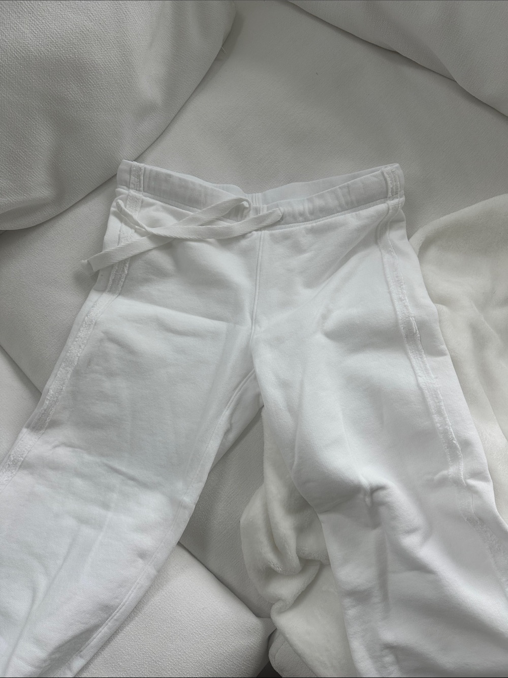 Frank & Eileen White Drawstring Track Pants